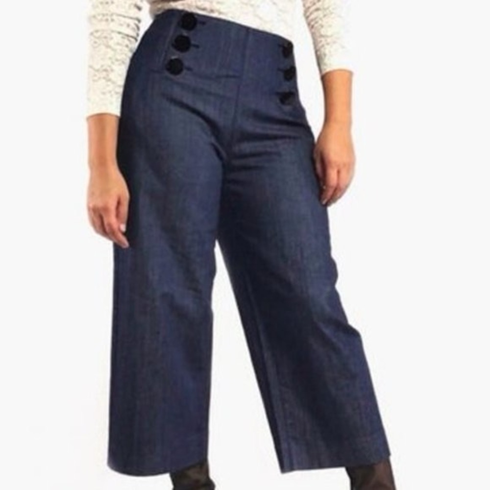 Kate Spade Broome Street Wide Leg Crop Jean